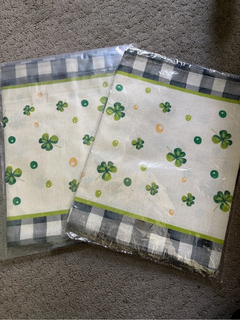 (2) Brand New ST Patrick’s Day Table Runners
